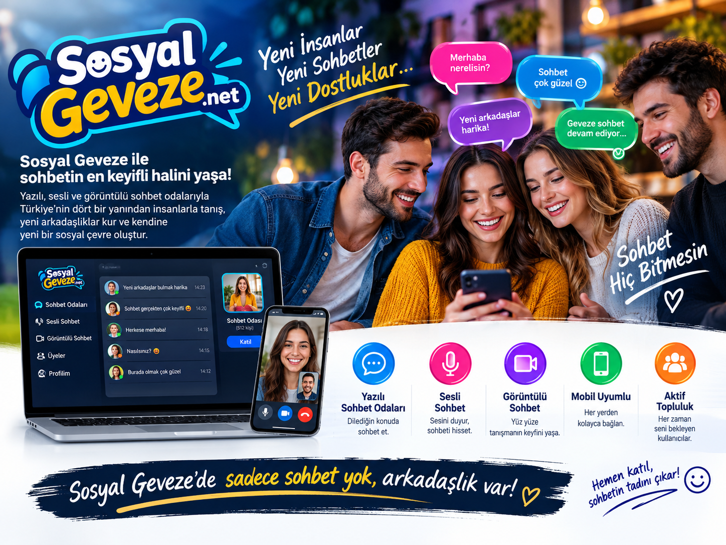 Sohbet Siteleri » SosyalGeveze.Net